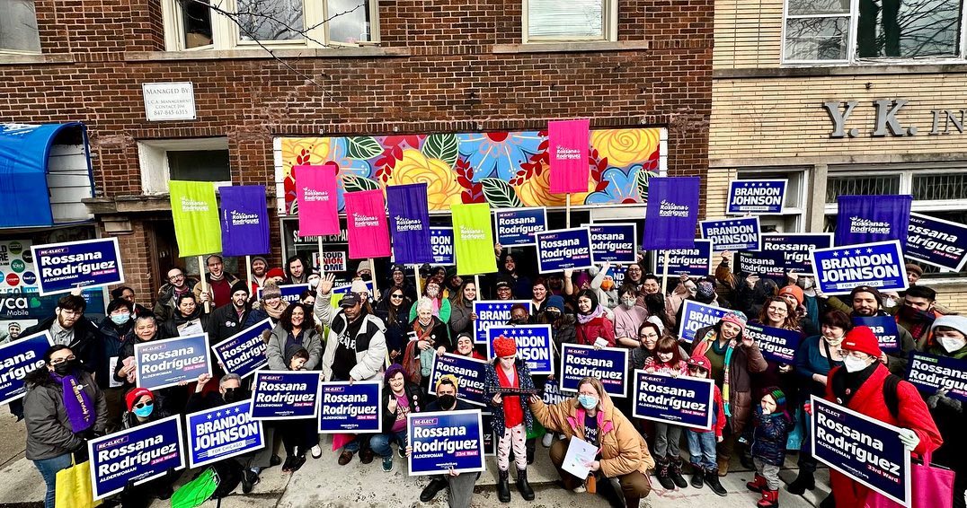 March to the polls group photo for Rossana 2023